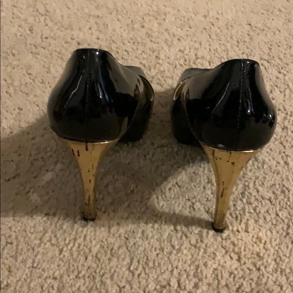 Guess High Heel Shoes Back’Gold Size 9 - Picture 4 of 5